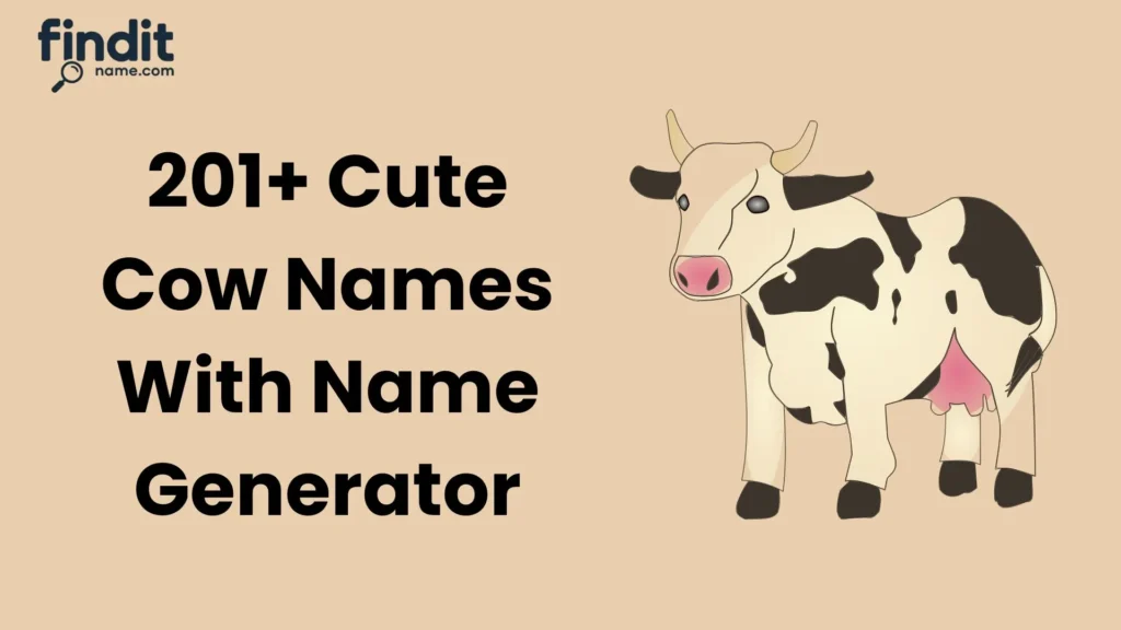 Cute And Funny Cow Names With Generator
