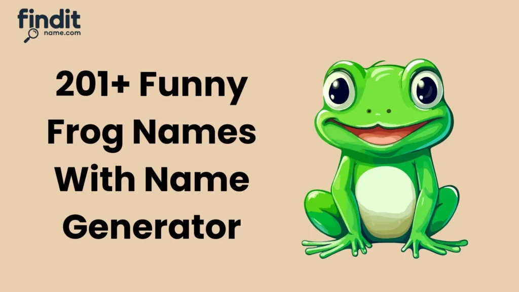 Cute And Funny Frog Names With Name Generator
