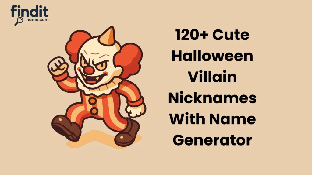 Halloween Villain Nicknames